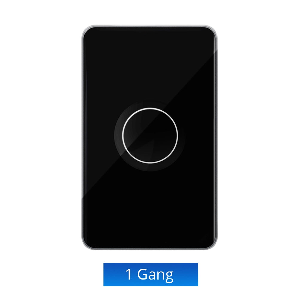 Zemismart US Touch Switch 2x4 PVC 1Channel Black (Matter WiFi)