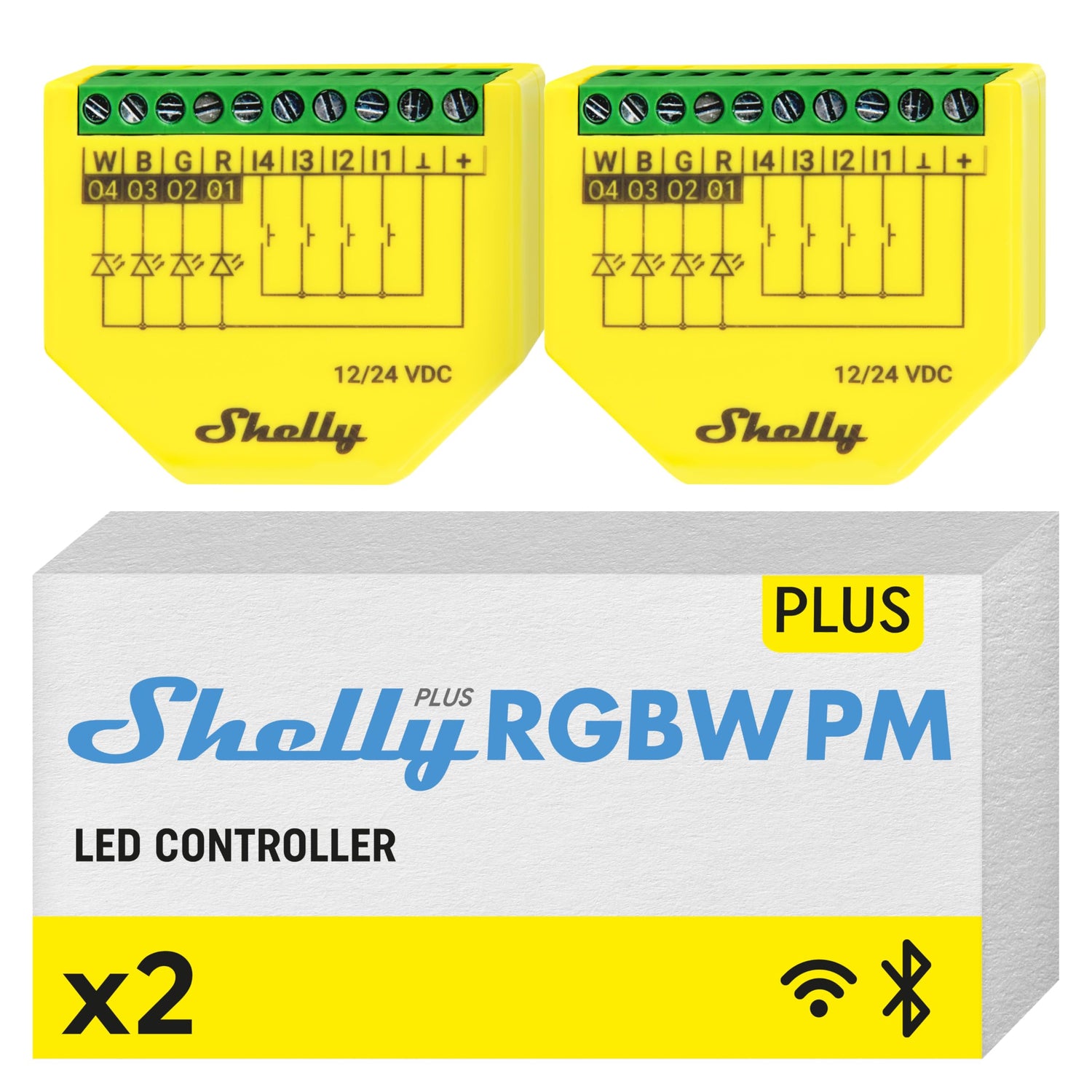 Shelly Plus RGBW PM x2