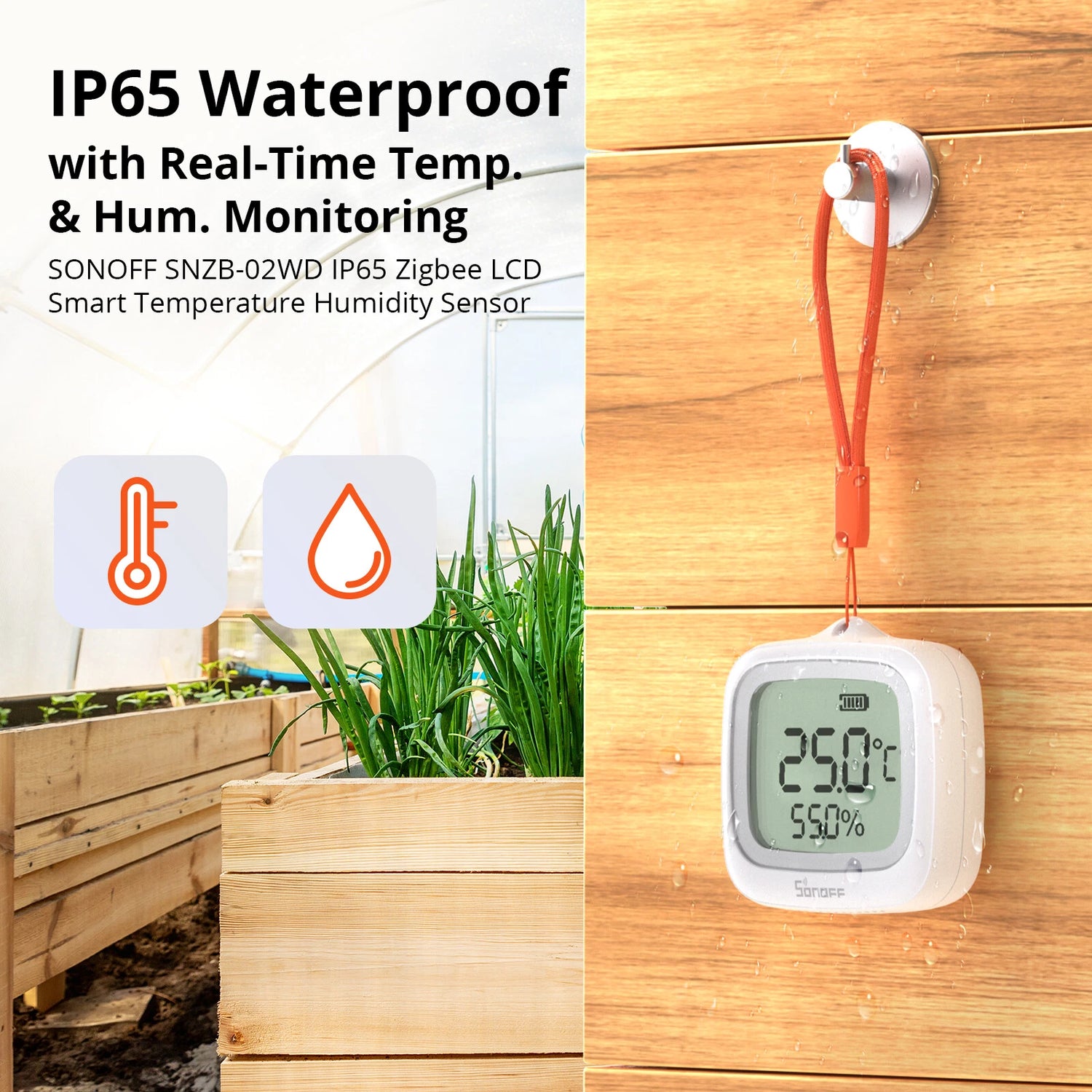 Sonoff Temp & Humidity Display Sensor (Zigbee)