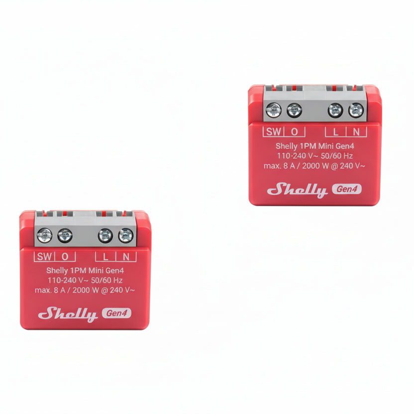 Shelly 1PM Mini GEN4 2-Pack