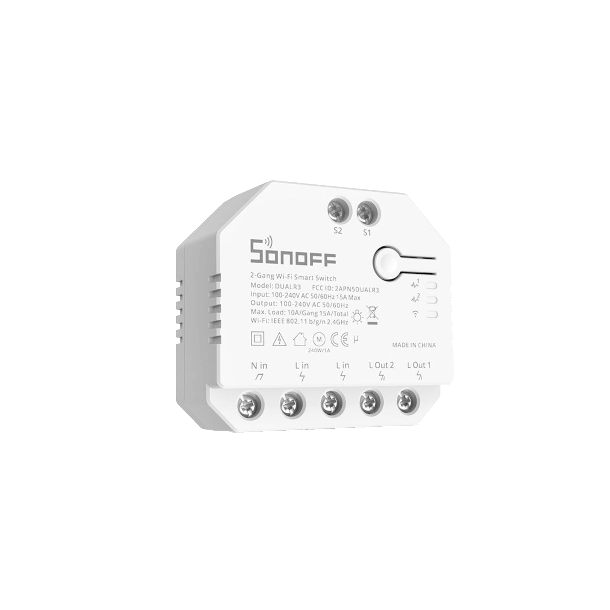 SONOFF Smart Switch Dual R3 comprend un adhésif Rasppishop SONOFF Smart Switch Dual R3 comprend un adhésif Rasppishop