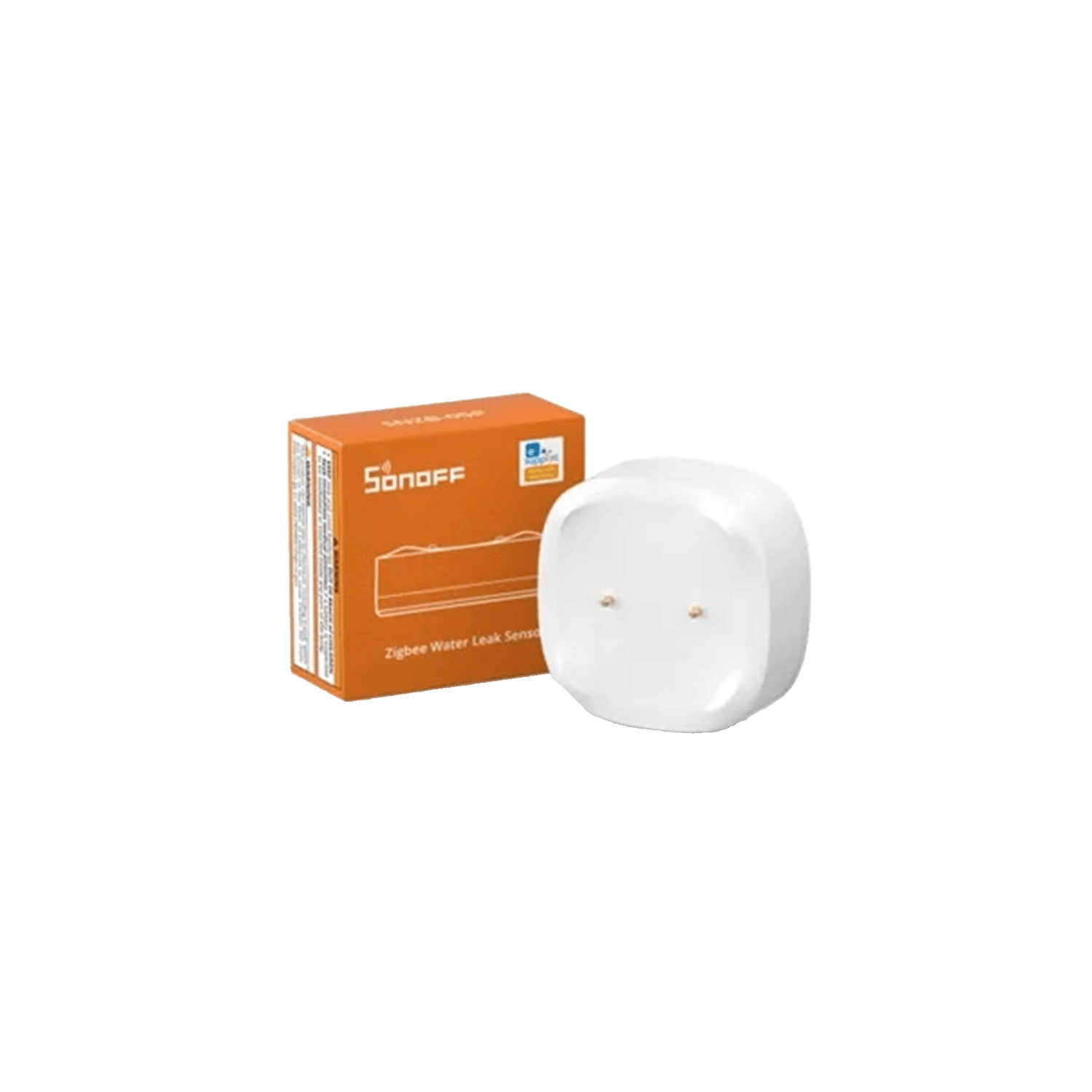 Smarthome device with packaging on a white background