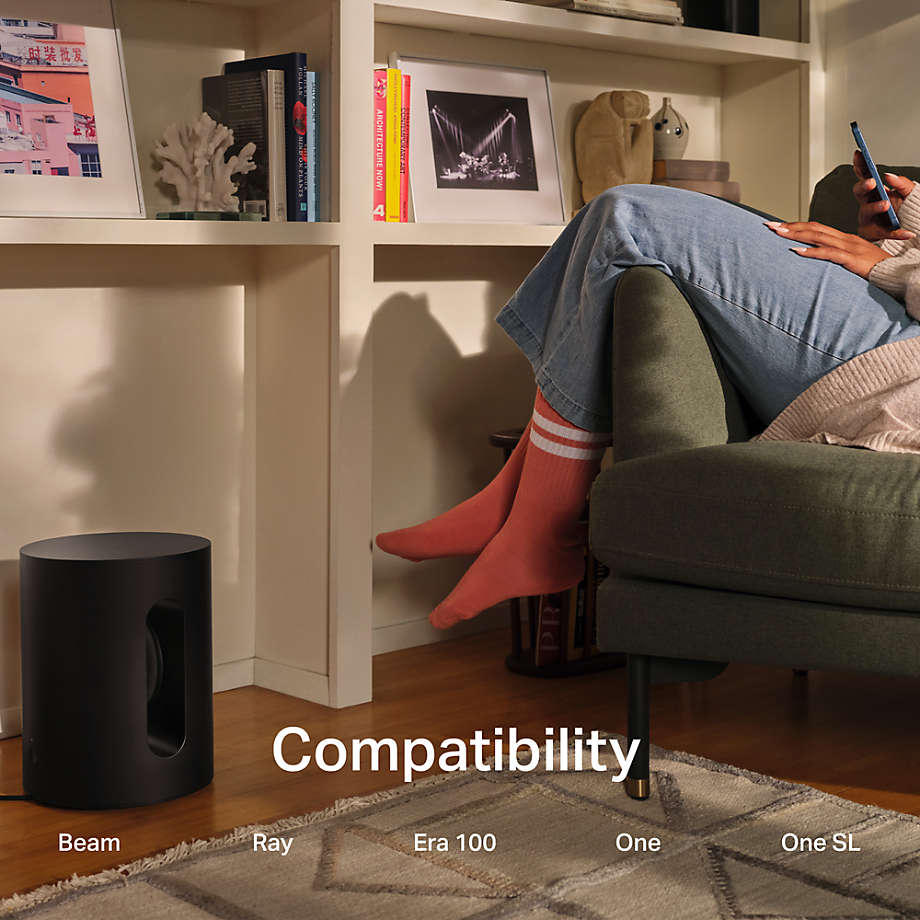Sonos Sub Mini Smart Subwoofer - Black (S37)