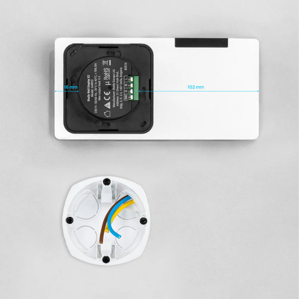 Shelly Wall Display X2 Silver + Blu H&T Ivory