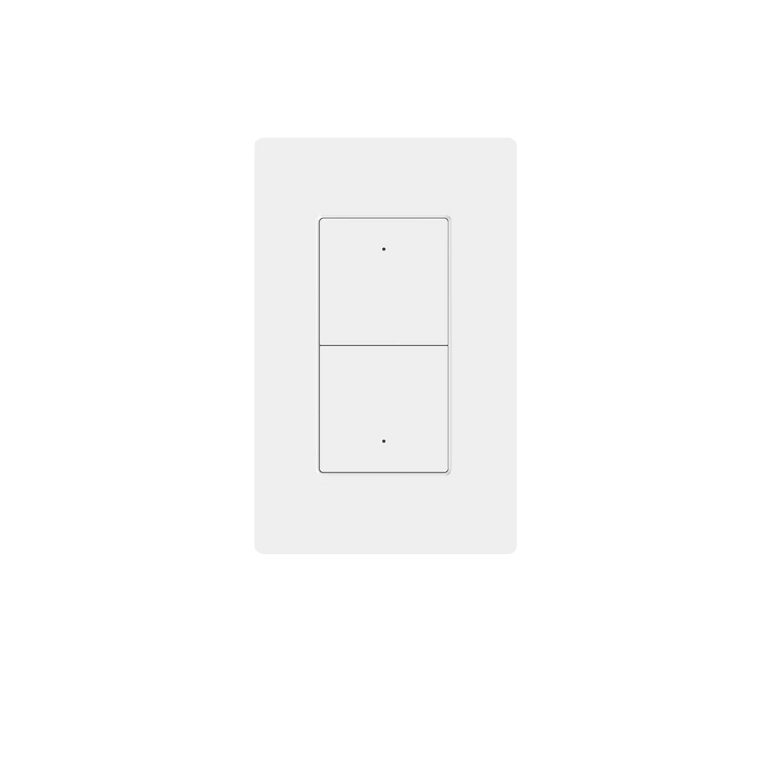ZEMISmart US Push Switch 2x4 PVC 2Channel White (Matter WiFi)