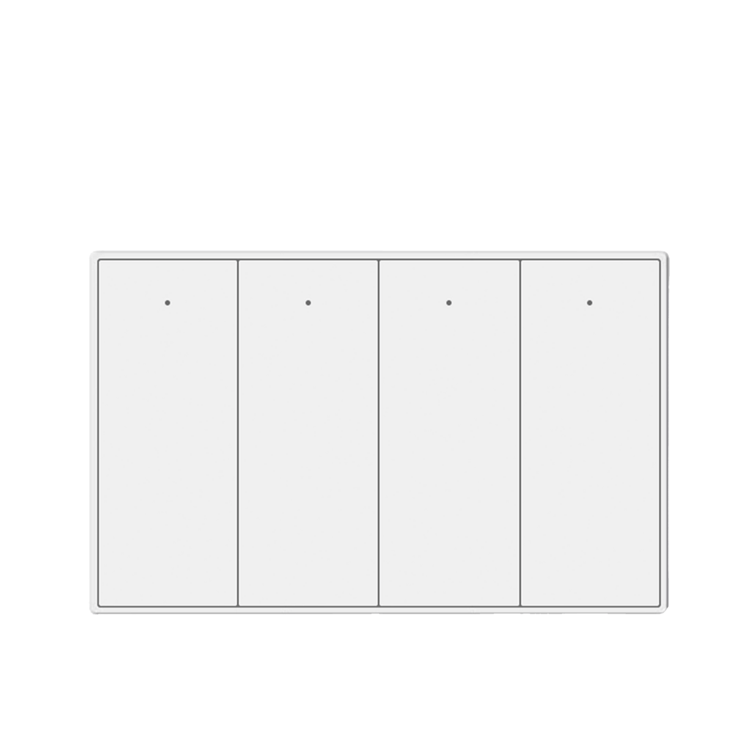 ZEMISmart US Push Switch 2x4 PVC 4Channel White (Matter WiFi)