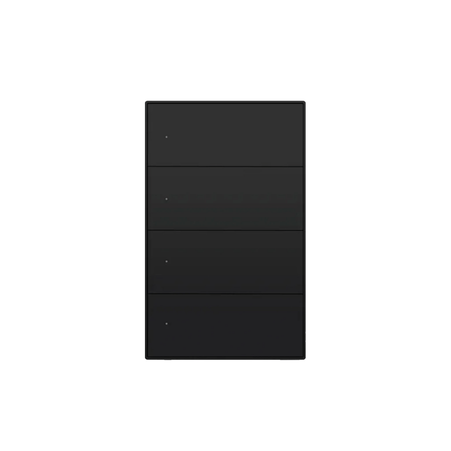 ZEMISmart US Touch Switch 2x4 PVC 4Channel Black (Matter WiFi)