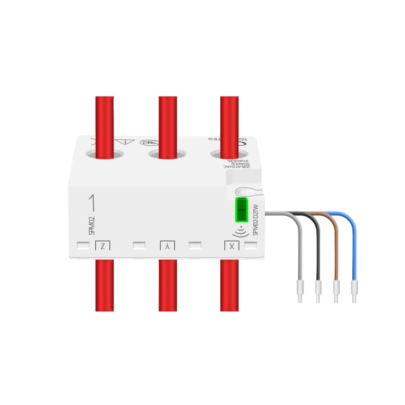 Zemismart electrical switch module with wiring and Tuya Smart logo on a white background