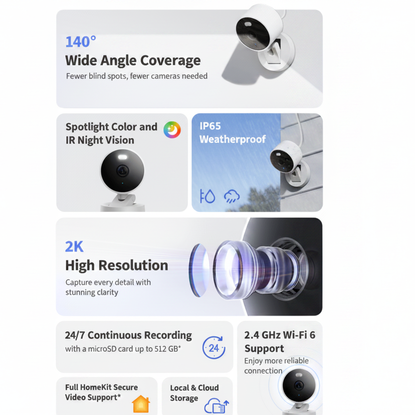 Aqara Camera G100 Select(Black, Offline)
