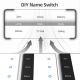 Zemismart DIY Name Switch 3Channel Vertical (Tuya Zigbee)
