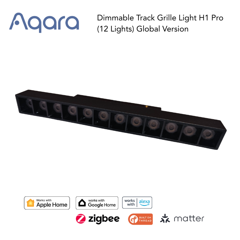 Aqara Dimmable Track Grille Light H1 Pro (12 lights)