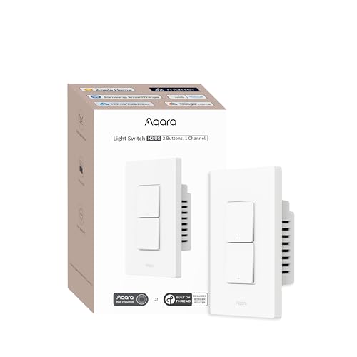 Aqara Light Switch H2 US(2-Button,1 Channel) WS-KO2E