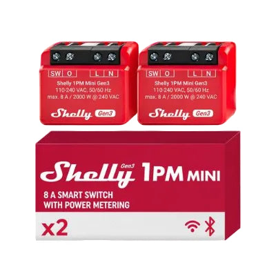 Shelly 1PM Mini GEN3 x2
