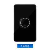 Zemismart US Aanraakskakelaar 2x4 PVC 1Kanaal Swart (Matter WiFi)