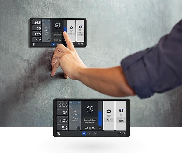 Shelly Wall Display Pack X2i Black Includes Blu H&T