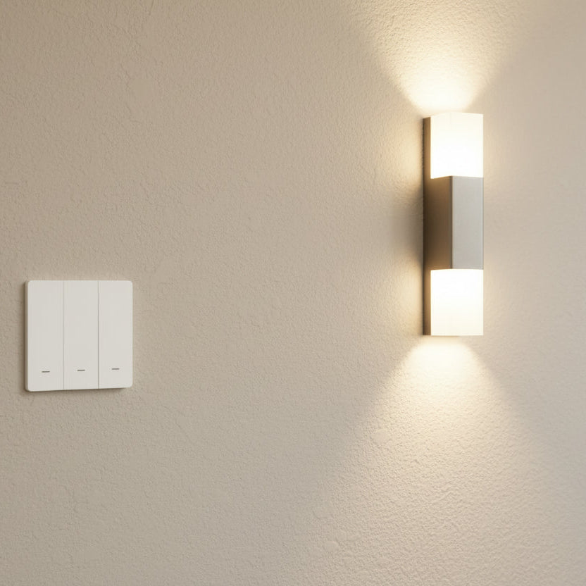 Zemismart Push Wireless Switch 3x3 PVC 3Channel White (Tuya Zigbee)