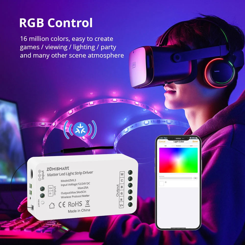 Zemismart LED Strip Controller CCT (Matter WiFi)