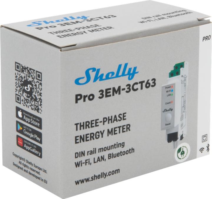 Shelly Pro 3EM 3CT 63