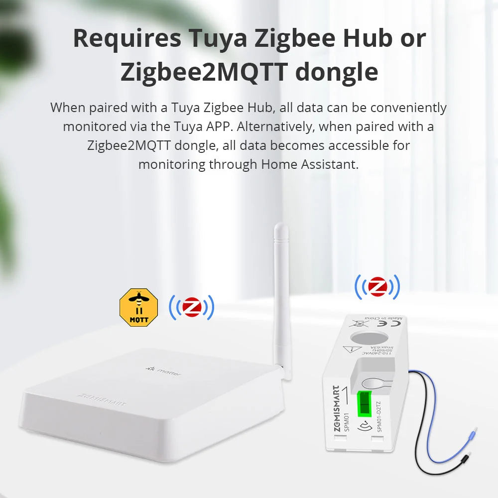 Zemismart Energiemeter 1Fase 65A (Tuya WiFi)