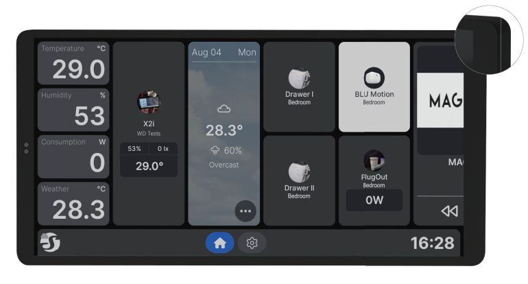 Shelly Wall Display Pack X2i Black