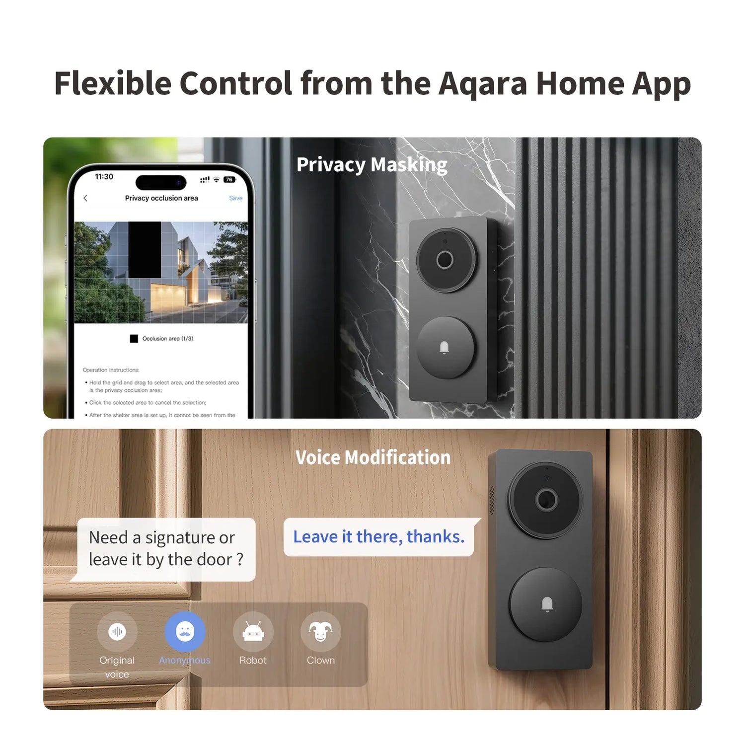 Aqara Doorbell Camera Hub G410 Select (Black, Offline)