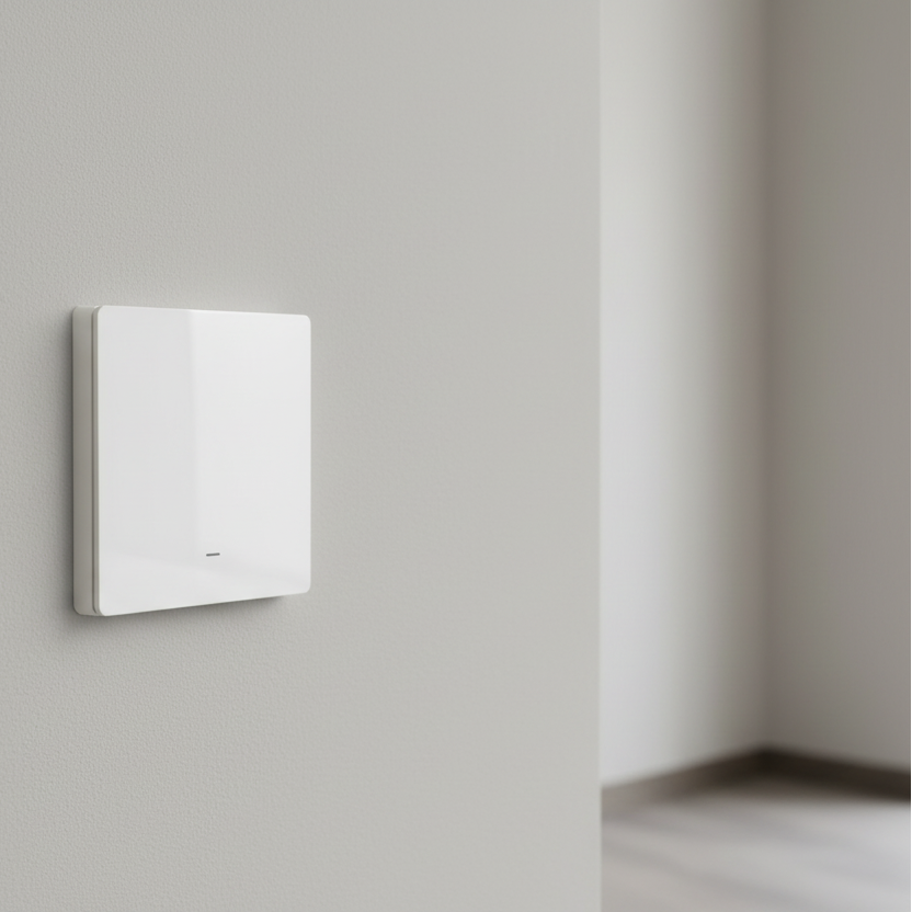 Zemismart Push Wireless Switch 3x3 PVC 1Channel White (Tuya Zigbee)