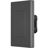 Grey wall switch with Sonoff branding on a white background
