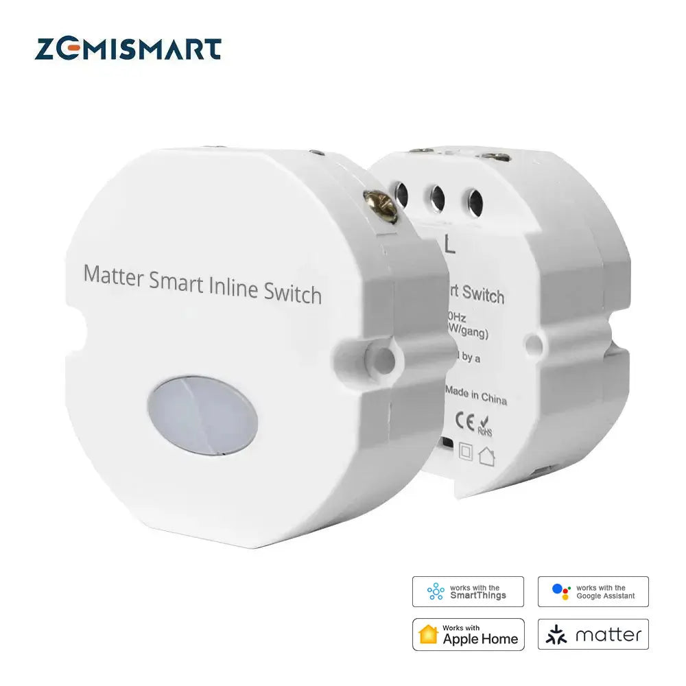 Zemismart Ligskakelaar Inlynmodule (Matter WiFi)