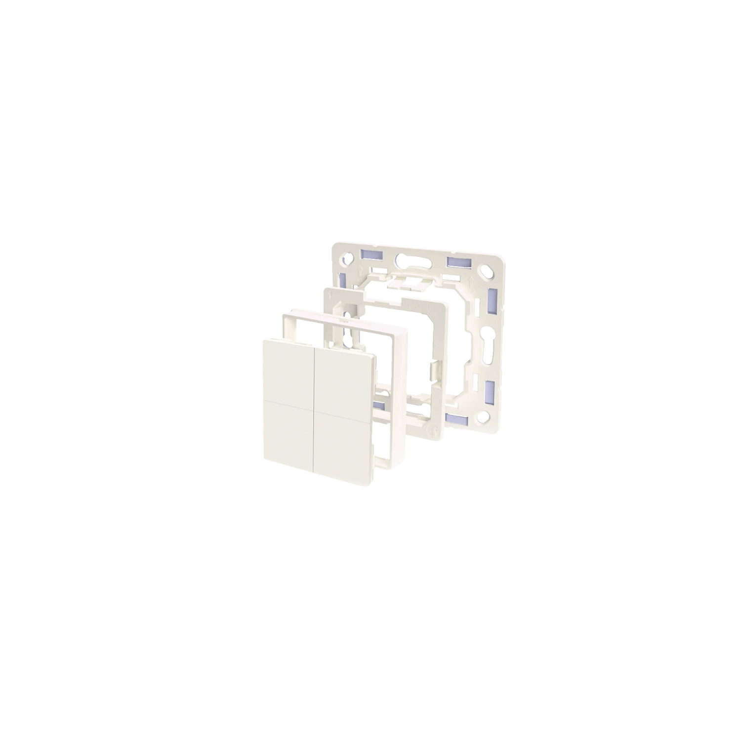 Shelly BLU Wall Switch 4 + Legrand Adapter