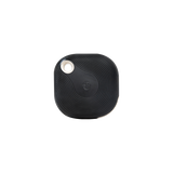 Shelly Blu Button Tough is a Black wireless device on a white background