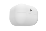 White electronic device with a Shelly logo on a white background