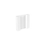 White rectangular Sonoff base on a white background