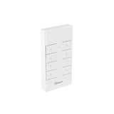 White Sonoff smart controller on a white background