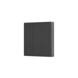 Black Sonoff Wireless Controller with three buttons on a white background