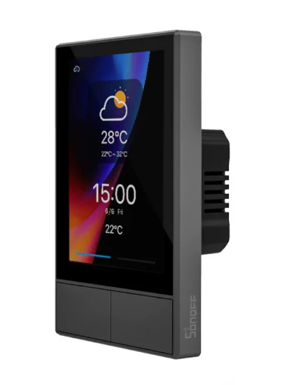 Sonoff Smart Display Wall Switch 2x4 Black