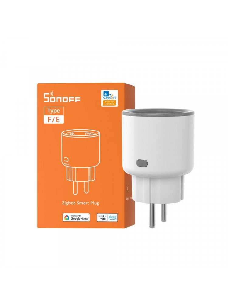 Sonoff smart plug with packaging on a white background