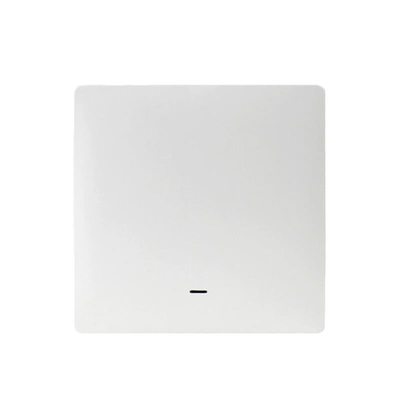 ZEMISmart Push Wireless Switch 3x3 PVC 1Channel White (Tuya Zigbee)