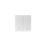 Zemismart Push Wireless Switch 3x3 PVC 2Channel White (Tuya Zigbee)