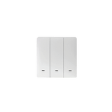 Zemismart Push Wireless Switch 3x3 PVC 3Channel White (Tuya Zigbee)