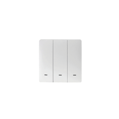 Zemismart Push Wireless Switch 3x3 PVC 3Channel White (Tuya Zigbee)