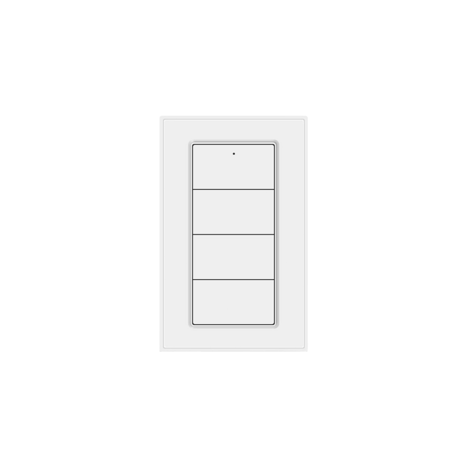 ZEMISmart Push Wireless Switch 3x3 PVC 4Channel White (Tuya Zigbee)