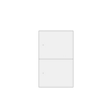 Zemismart US Push Switch 2x4 Aluminium 2Channel White (Matter WiFi)
