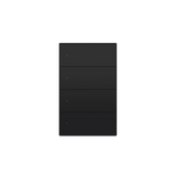 Zemismart US Push Switch 2x4 Aluminium 4Channel Black (Matter WiFi)