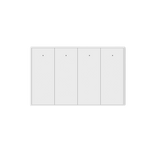 ZEMISmart US Push Switch 2x4 Aluminium 4Channel White (Matter WiFi)