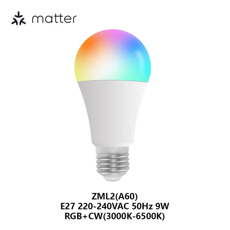 ZEMISmart LED Bulb 9W RGB-CCT 240V (Matter WiFi)