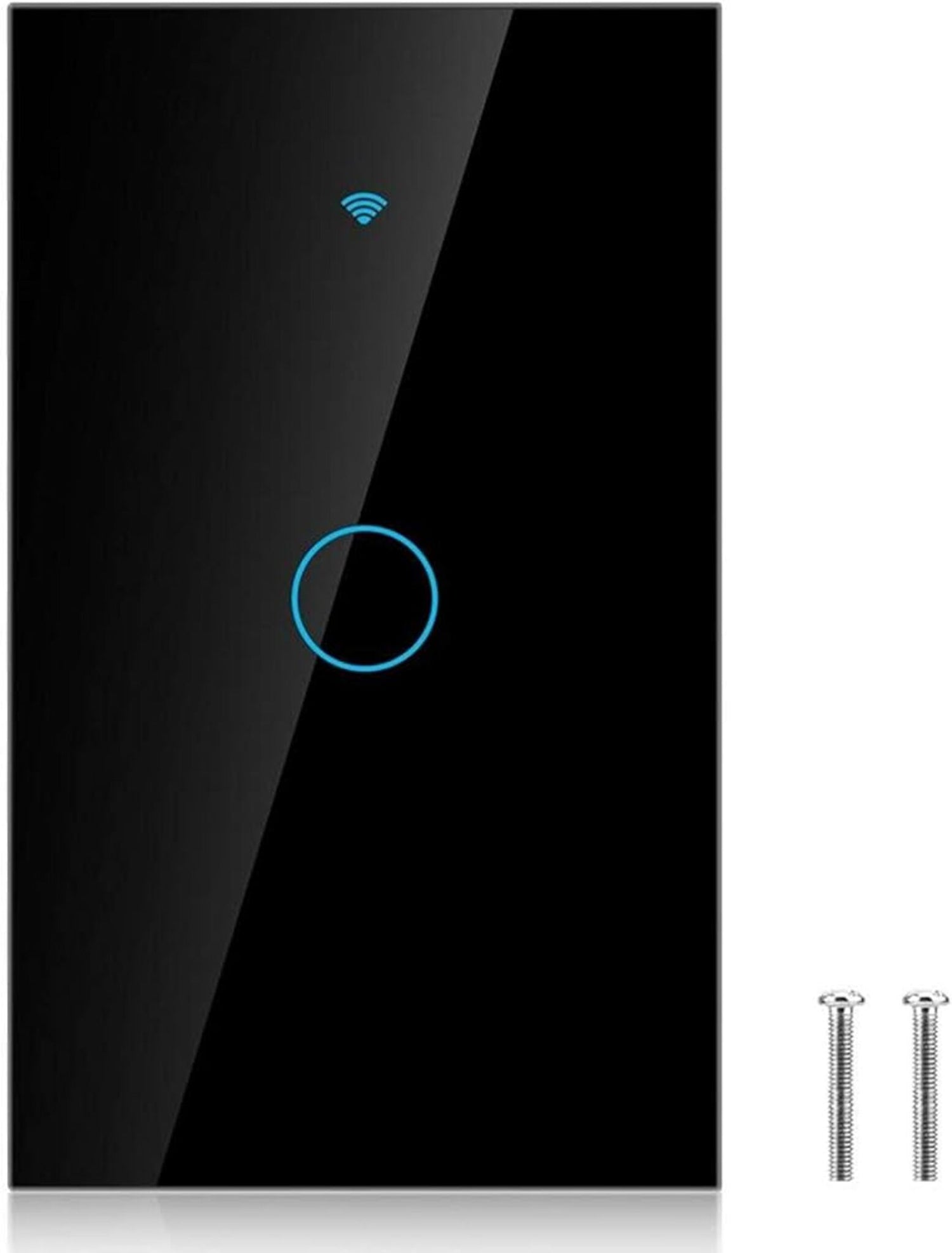 ZEMISmart US Push Switch 2x4 Aluminium 1Channel Black (Matter WiFi)