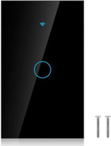 Zemismart US Push Switch 2x4 Aluminium 1Channel Black (Matter WiFi)