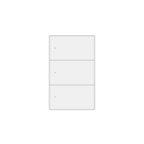 Zemismart US Aanraakskakelaar 2x4 PVC 3-kanaal Wit (Matter WiFi)