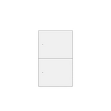 Zemismart US Push Switch 2x4 Aluminium 2Channel White (Tuya Zigbee)