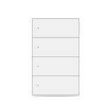 Zemismart US Push Switch 2x4 Aluminium 4Channel White (Tuya Zigbee)